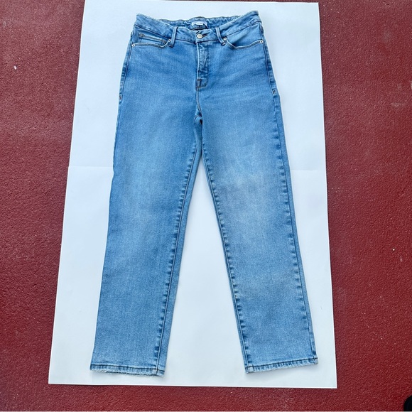 Good American Good Vintage Low Natural Fray Jeans Women's Size 6/28 - Picture 1 of 6